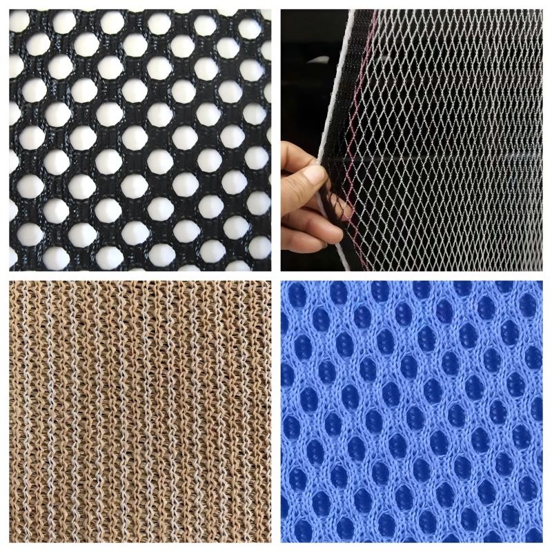 Tejidos de malla producidos por la HSGE2320-4, incluyendo mosquiteros, redes de pesca, mallas de sombra, cortinas de malla y telas para la parte superior de zapatos