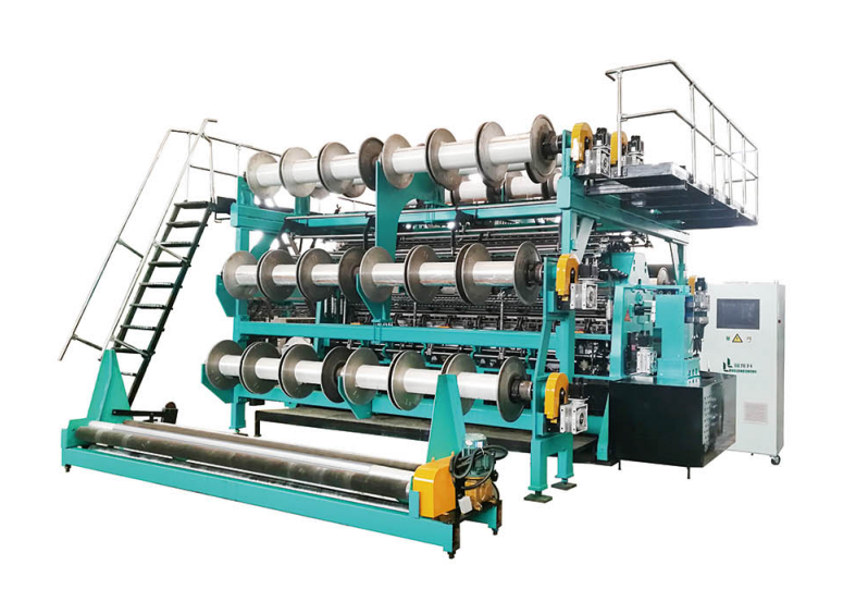Máquina de tejer a urdimbre de doble barra de agujas de alta velocidad GE2812(RD) para la producción de telas de malla 3D