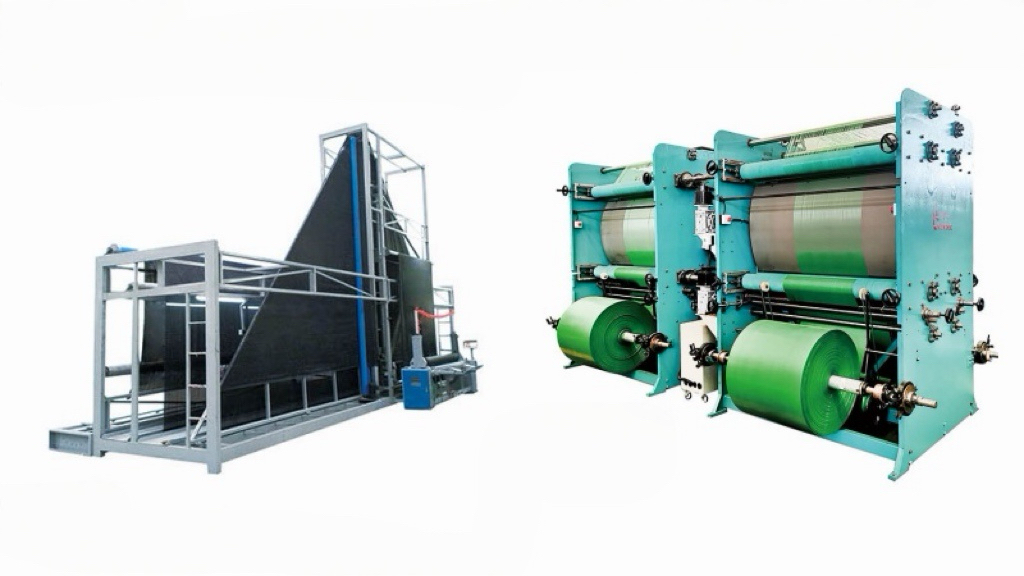 Automatic folding and slitting machine for shade net production